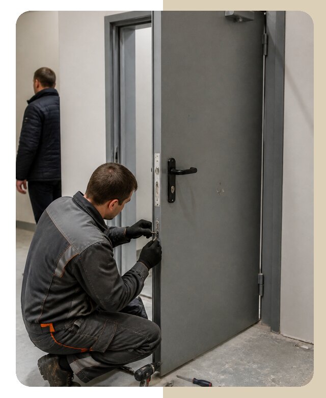 Ремонт противопожарной двери в Донском по цене 6586 р. | ДвериЛегко-Днс